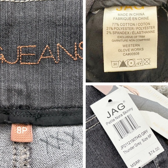 NWT Jag Jeans Petite Nora Skinny Jeans - Picture 5 of 12